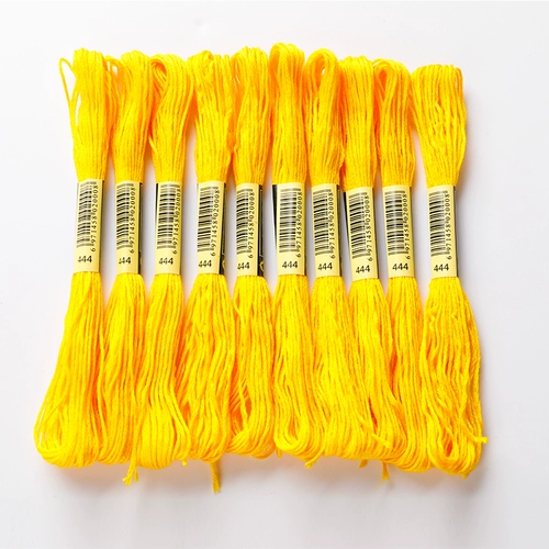 [12 кусочков установки] Крестная линия вышивки ручной работы.