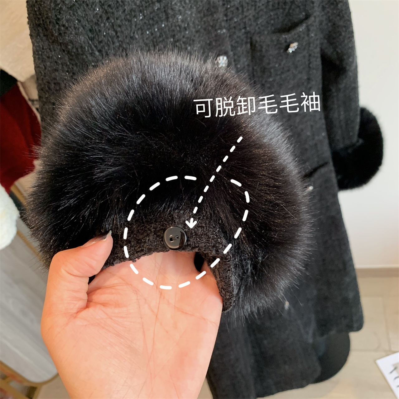 【私服定制】赫本风羽绒内胆小香长款外套