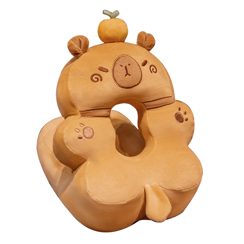 卡皮巴拉水豚午睡枕趴睡枕办公室午休神器抱枕女生学生趴桌子睡觉 - 图3