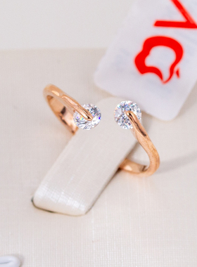 伊泰莲娜丽晶红苹果结婚钻戒指环