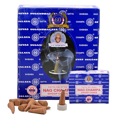 NAG CHAMPA SATYA真理赛巴巴印度香黄花香室内熏香净化仪式塔香 - 图2