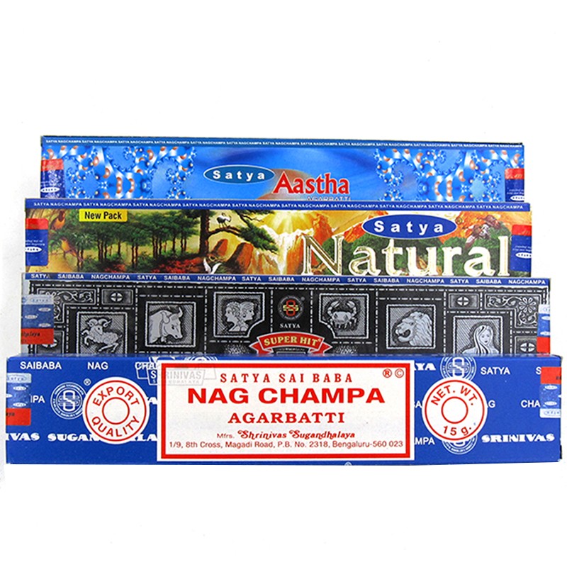 赛巴巴Satya Nag Champa黄花香正品印度进口真理天然线香室内熏香 - 图3