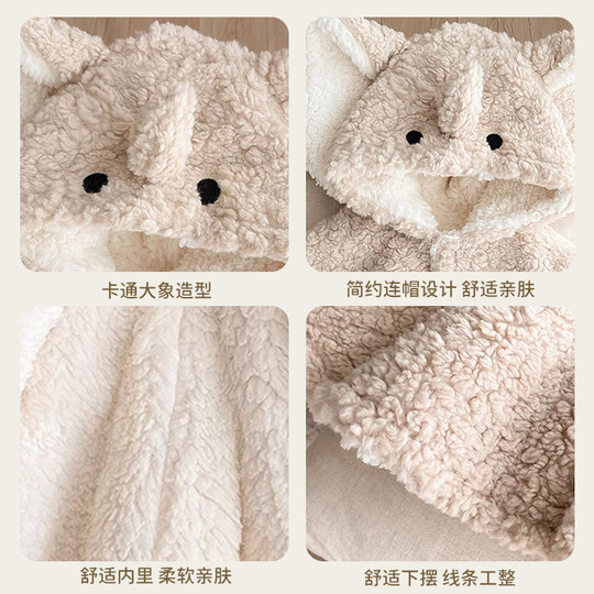 Baby winter clothes, baby going out cape, super cute and western style toddler thickened warm windproof jacket