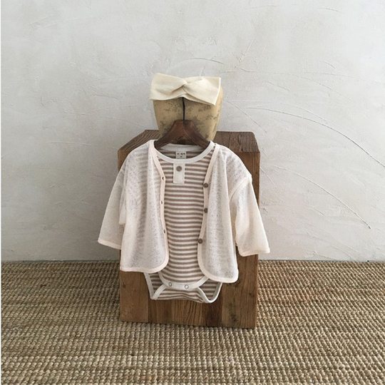 儿童空调衫夏装婴儿衣服防蚊开衫宝宝洋气外套防晒衣小外套女童