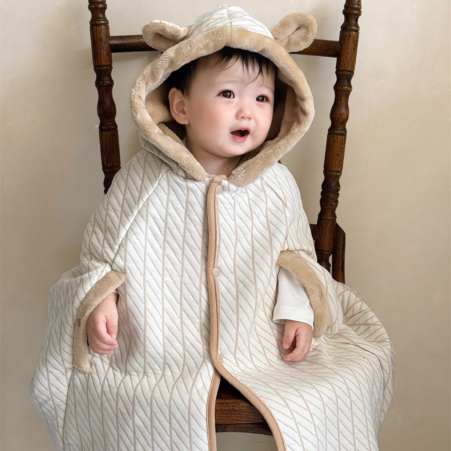 婴儿衣服秋冬季外出服男宝宝连帽斗篷外套婴幼儿保暖披风外出抱衣,淘宝优惠券,粉丝福利购,淘宝优惠卷