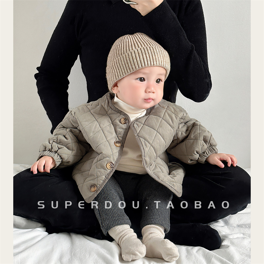 婴幼儿冬装宝宝冬季套装韩版洋气婴儿夹棉外套帅气男宝炸街三件套,淘宝优惠券,粉丝福利购,淘宝优惠卷