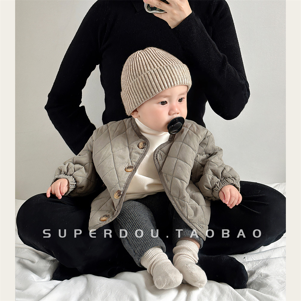 婴幼儿冬装宝宝冬季套装韩版洋气婴儿夹棉外套帅气男宝炸街三件套,淘宝优惠券,粉丝福利购,淘宝优惠卷