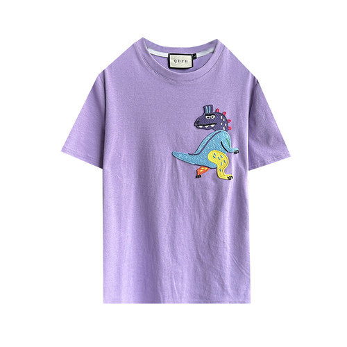 清新减龄 大码女装胖mm春夏装新款2025年短袖半袖t恤上衣打底宽松 - 图3