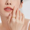18k gold ancient method plain ring light luxury niche women's model