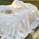 Four-piece cotton bed skirt with tribute satin