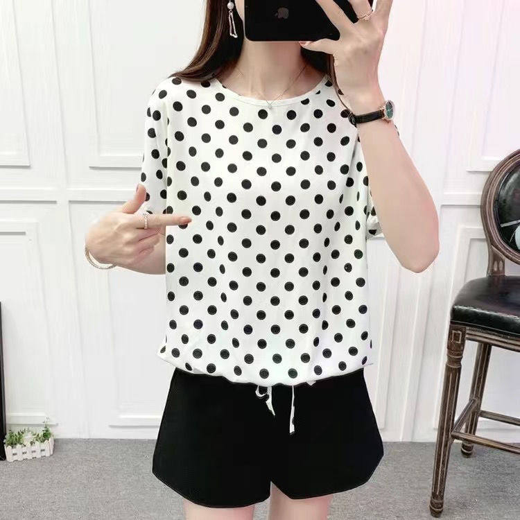 棉绸面料夏季宽松大码短袖上衣显瘦人造棉大码女装遮肚百搭T恤衫,淘宝优惠券,粉丝福利购,淘宝优惠卷