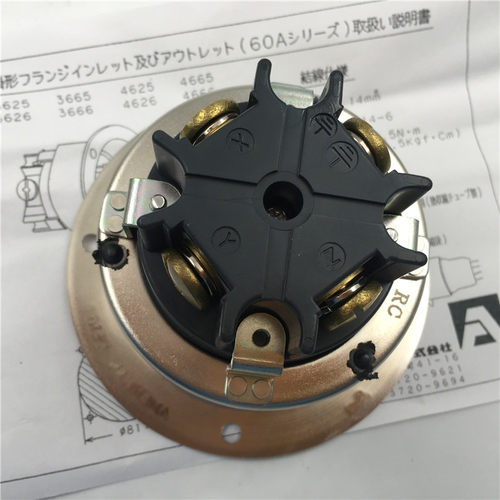 AMERICAN DENKI插座连接器4626 3P 60A 250V 现货 全新 - 图2
