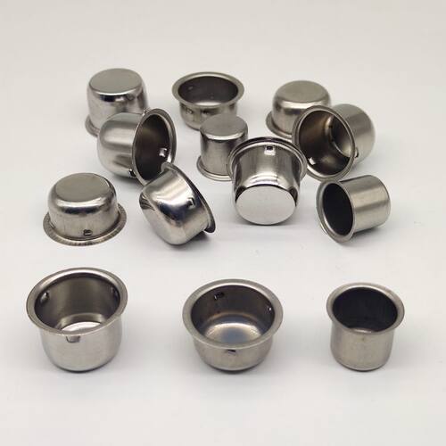 不锈钢19/25MM水桶形封口盖插销孔塞防盗门框封盖内塞装饰防尘盖 - 图3