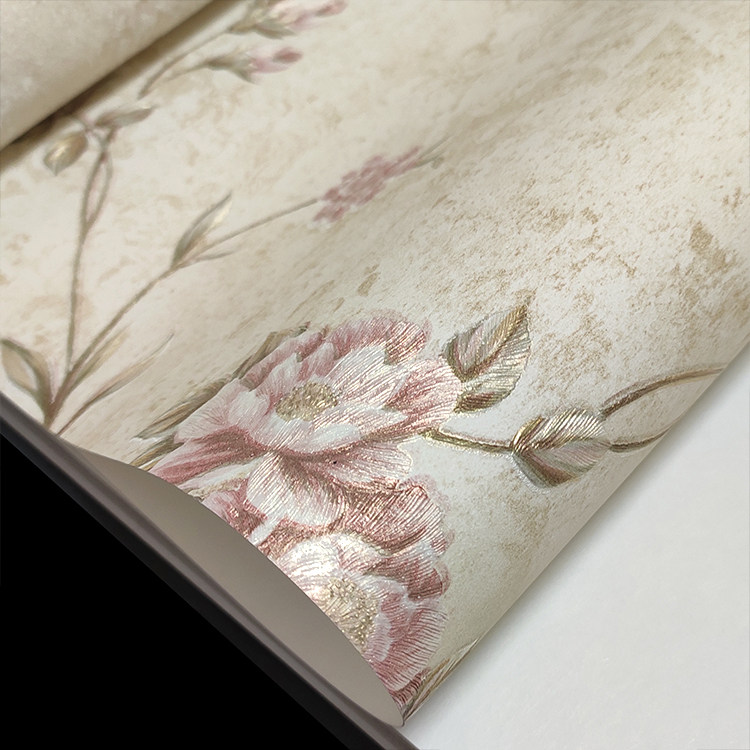 温馨美式乡村客厅卧室沙发床头电视背景墙米黄色田园碎花墙纸全屋,淘宝优惠券,粉丝福利购,淘宝优惠卷