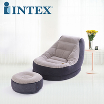 Original fit INTEX single person flocking inflatable sofa Adult sloth sofa Leisure recliner with blankets