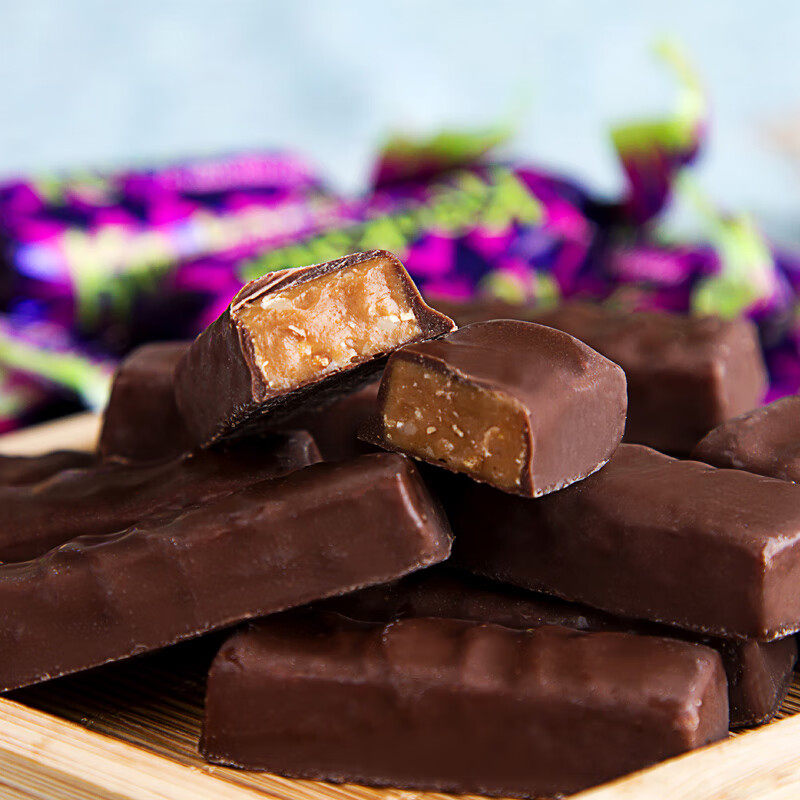 正品俄罗斯进口KDV紫皮糖花生仁夹心巧克力酥糖喜糖年货零食品,淘宝优惠券,粉丝福利购,淘宝优惠卷