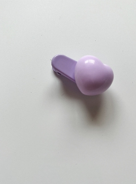 可爱奶呼呼心形发夹糖果色发夹