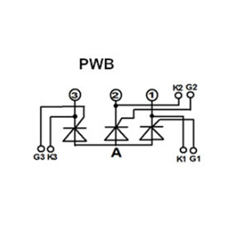 PWB130A40电焊机气专用60 80A 100A TM150SA-6 可控硅模块MTG150 - 图1