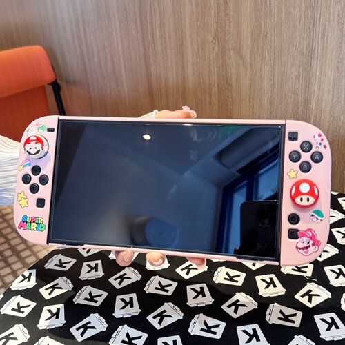 任天堂switch2代卡通保护壳软硅胶手柄新ns2可插入底座电视盒充电 - 图1