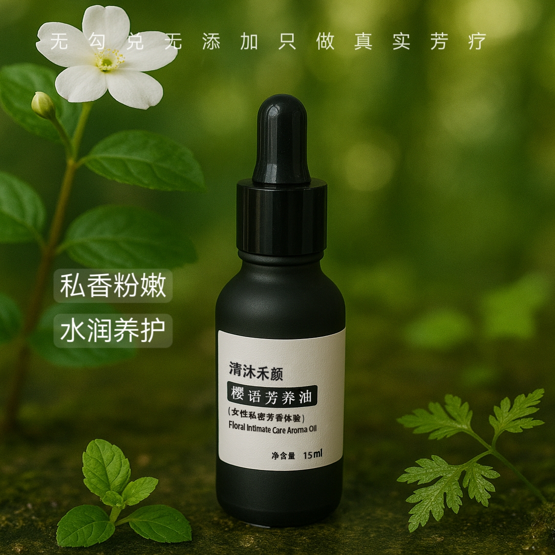 【高端】粉嫩精油大腿根私密臀部ru晕去黑玫瑰精油法国橙花可定制 - 图0