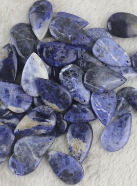 红石虎眼蓝纹绿东陵坠子吊坠