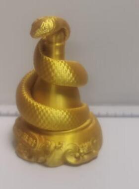 3D打印十二生肖蛇吉祥物装饰摆件