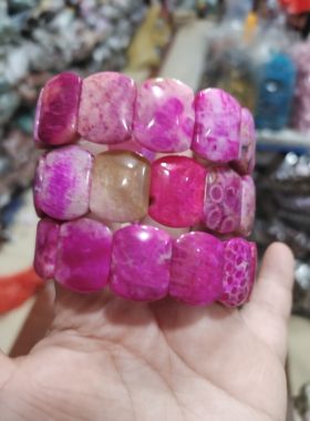 南非舒俱来紫精雕手排手链手串女款玉化饰品送礼物