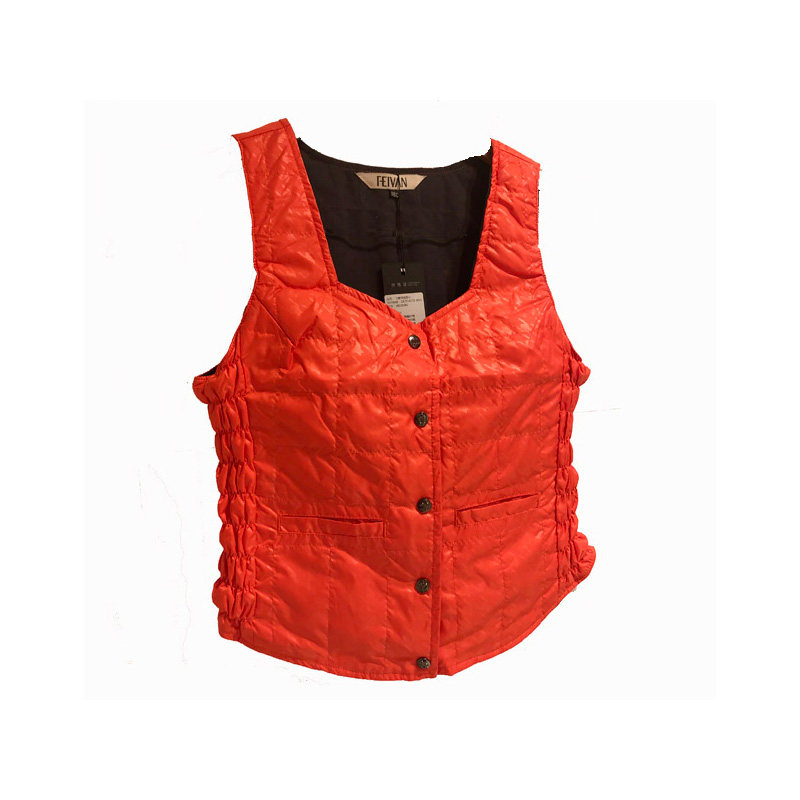 飞雁羽绒服马甲女背心内穿贴身显瘦修身轻薄羽绒内胆加绒保暖马夹