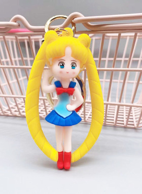 卡通动漫美少女钥匙扣挂件
