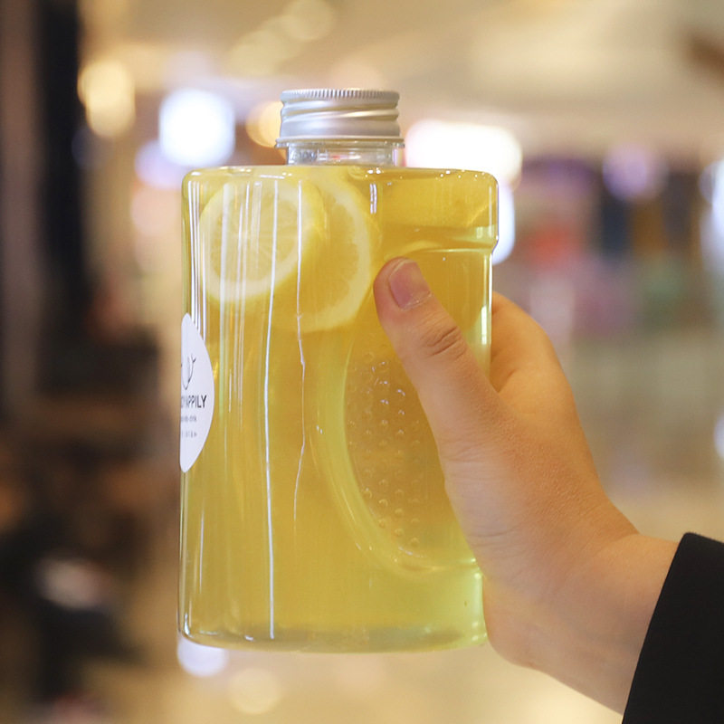 一次性冷泡茶冷萃茶瓶子花茶饮料果汁瓶1000ml透明塑料空瓶子,淘宝优惠券,粉丝福利购,淘宝优惠卷