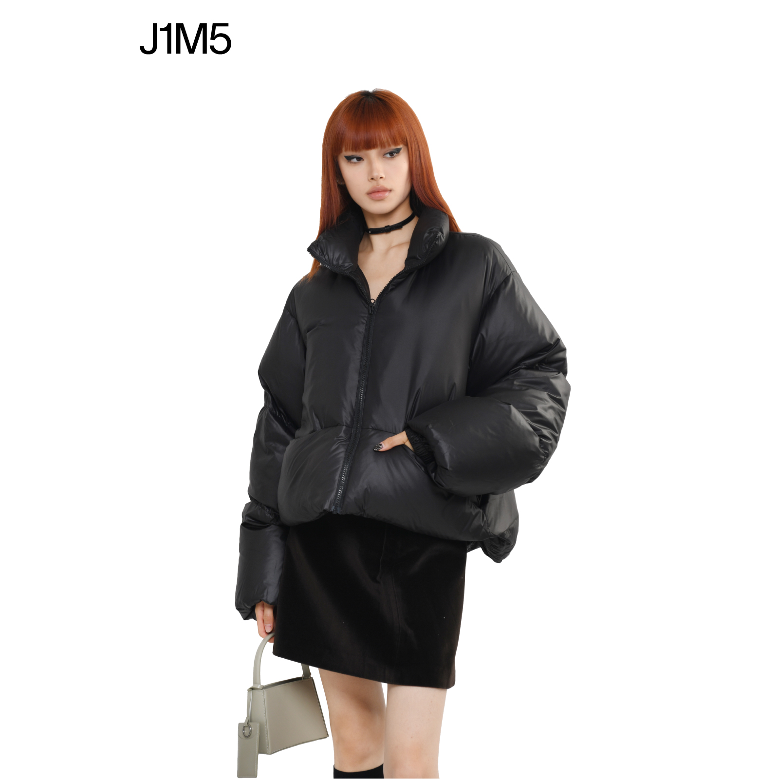 J1M5买手店 LOW CLASSIC 23秋冬新品立领短款羽绒服设计师品牌 - 图1