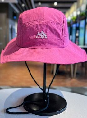 美式撞色渔夫帽女夏季户外速干透气遮阳登山帽露营防晒钓鱼帽子男