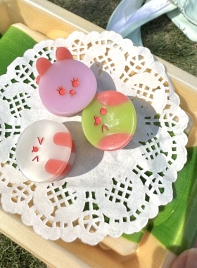 迷你抓夹猫头但是鹰毛绒原创设计
