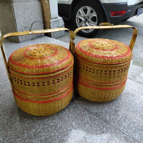 Пока -Провои, чтобы отправить обеденную корзину Счастливые события свидание, свадьба, Bluezi Bamboo Baske Bord Gift Borpt Bask