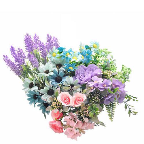 单支干花绢花假花仿真花束塑料装饰客厅摆件插花栅栏花舞蹈表演花 - 图2