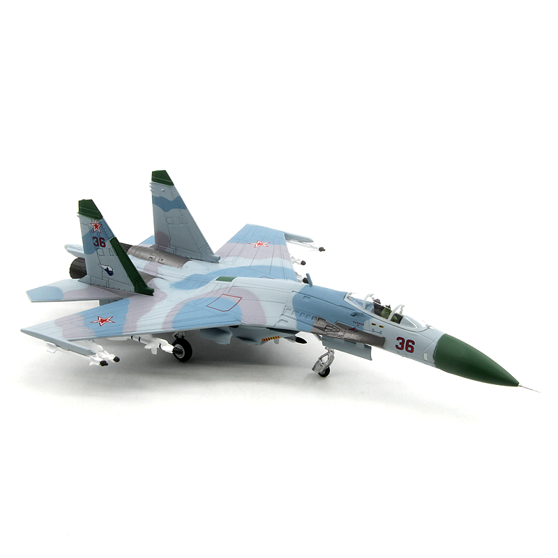 AMER苏联SU-27SK侧卫战斗机36#巴伦支海手术刀 苏27飞机模型1/100 - 图2