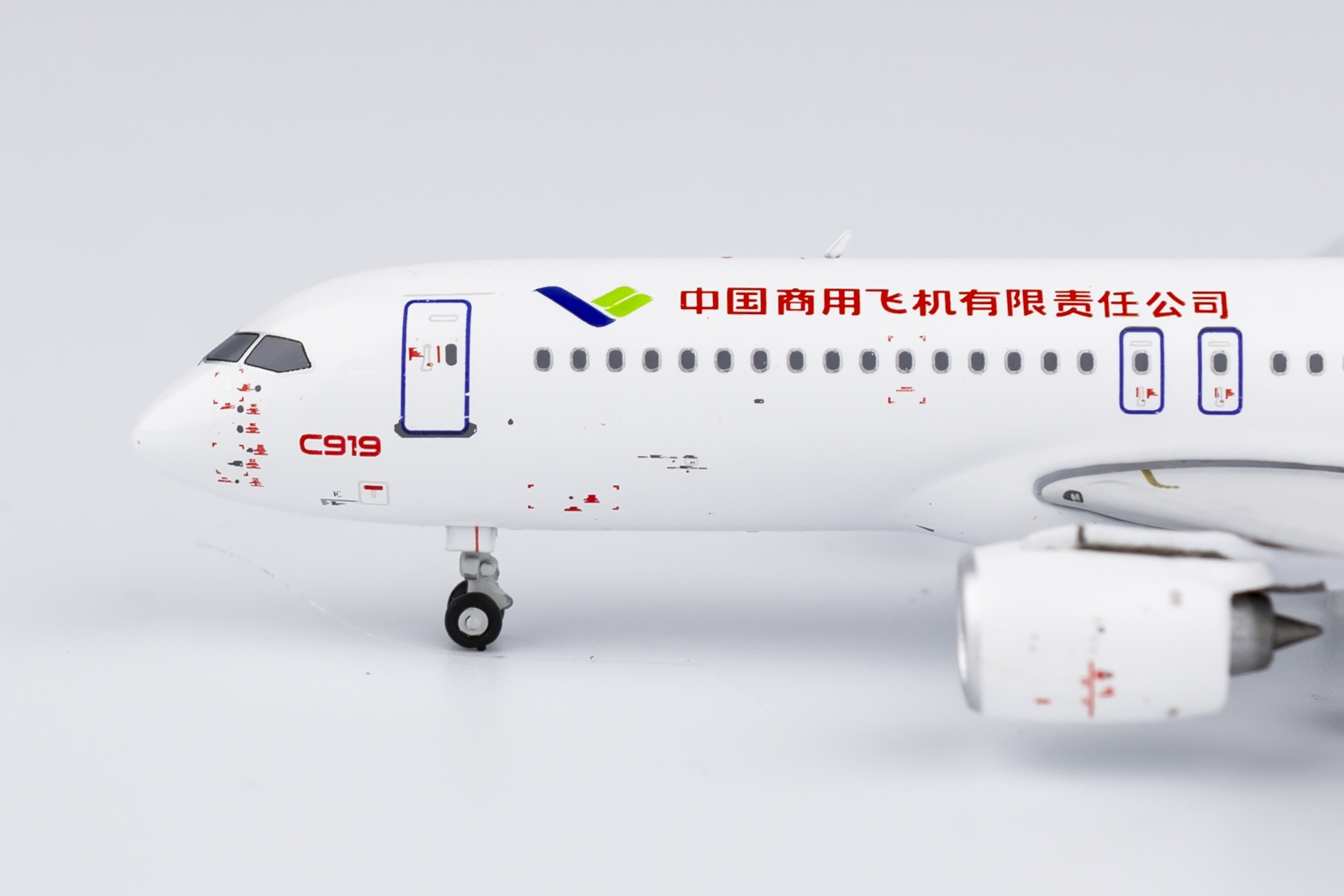 NG 19012中国商飞原厂C919 B-001J测试涂装合金飞机模型1/400-图1