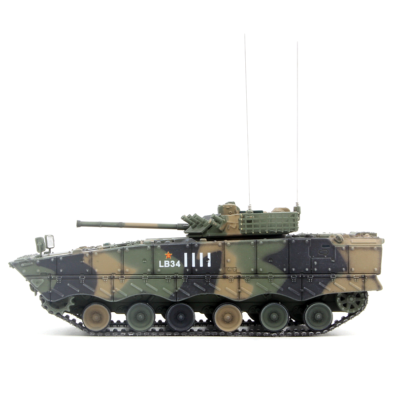 UNISTAR中国陆军ZBD-04A履带式步兵战车丛林三色 IFV成品模型1/72-图1