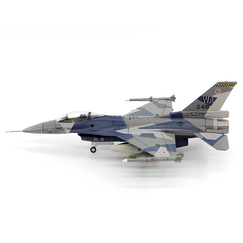 AF1美国空军F-16C战隼战斗机第57联队假想敌 F16合金飞机模型1/72 - 图1