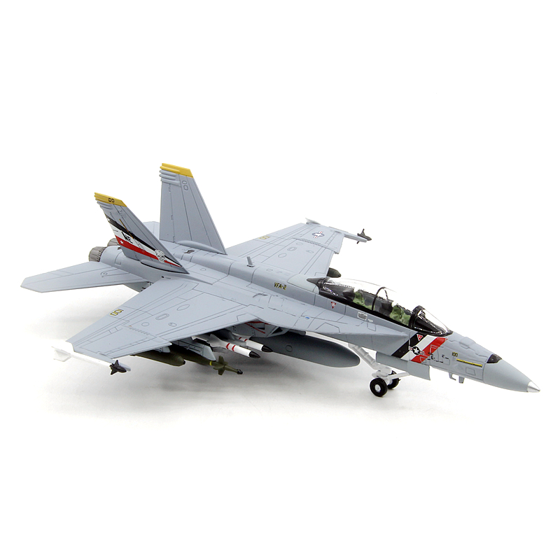 AMER美军F/A-18F超级大黄蜂战斗机VFA2赏金猎人 F18飞机模型1/100 - 图2