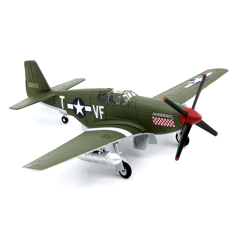 AMER 二战美国陆航P-51C野马战斗机43-6913# P51成品飞机模型1/72 - 图2