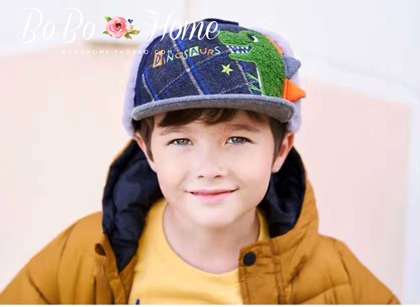 韩国winghouse儿童帽子男女宝宝冬季保暖护耳帽鸭舌帽 女童公主帽,淘宝优惠券,粉丝福利购,淘宝优惠卷