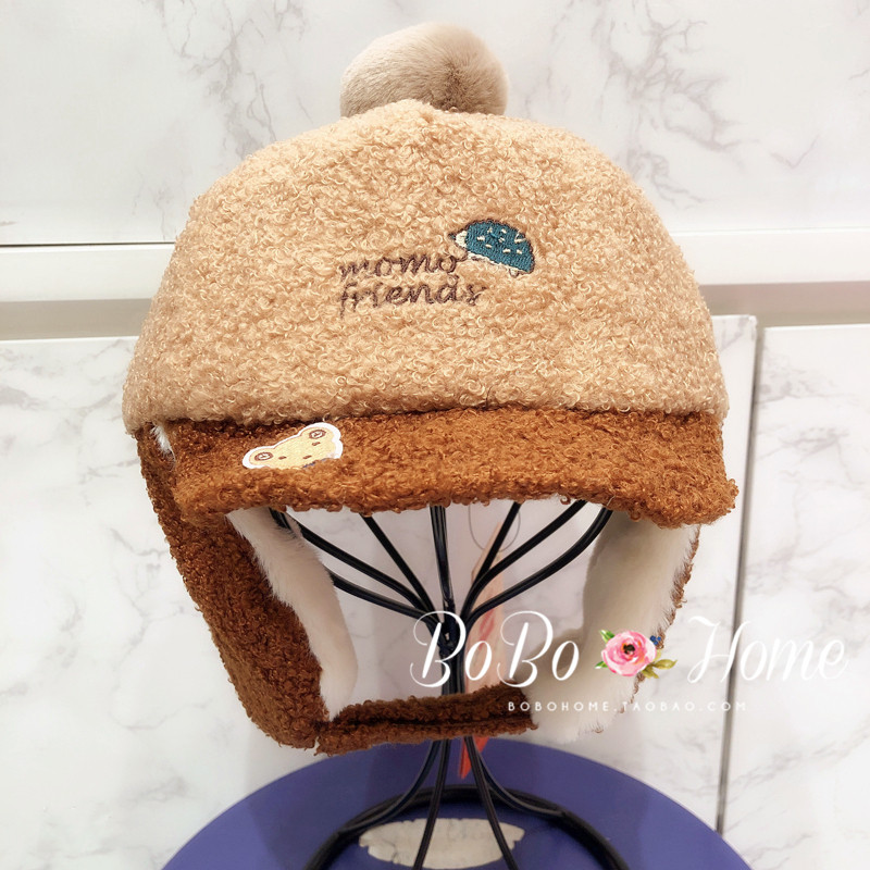 韩国winghouse儿童帽子男女宝宝冬季保暖护耳帽鸭舌帽 女童公主帽,淘宝优惠券,粉丝福利购,淘宝优惠卷