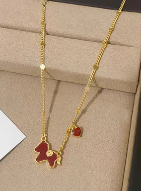 宠粉福利！马年好运~高端定制！高品质镀真金项链轻奢小众锁骨链