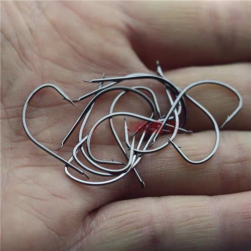 溪流鱼钩有倒刺进口散装鱼钩锋利高碳钢野钓鲫鱼钩子白条细条鱼钩 - 图2