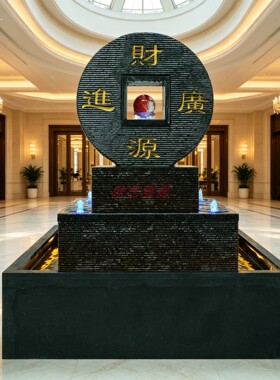 成品循环水招财进宝景观招财摆件