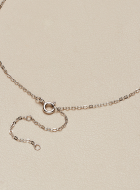 AHCHOO 静奢风爱心微镶火彩莫桑石吊坠项链小众S925银心形锁骨链