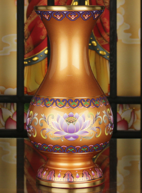 信扬黄铜供具新中式家用摆件香炉