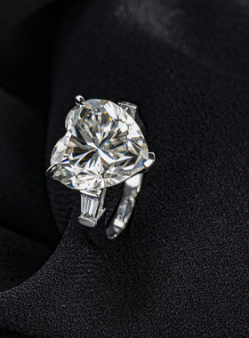 格拉夫同款10克拉心形女美国钻戒