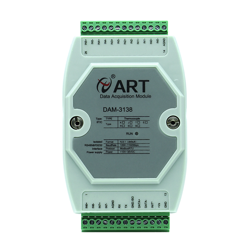 16路K型热电偶温度采集PT100热电阻温度模块DAM3138/DAM3130/3134 - 图3